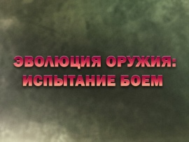 Эволюция оружия: испытание боем: "Автоматы"						